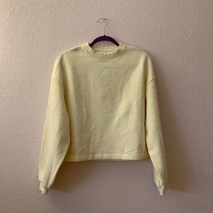 KOTN puff sleeve sweatshirt in alabaster